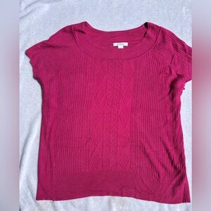dressbarn Bright Fuchsia Knit Top